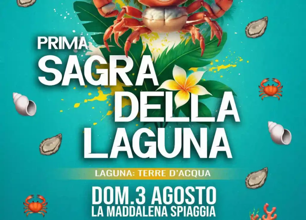 Sagra della laguna 2025 a Capoterra, manifesto con data, programma, orari eventi | In Sardegna con Dani