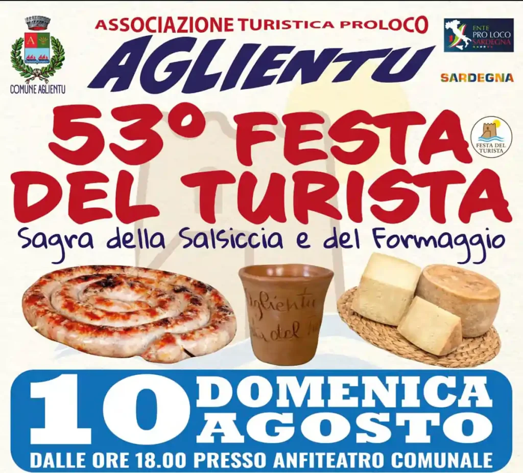 Festa del turista Aglientu 2025, manifesto con data, programma e orari | In Sardegna con Dani