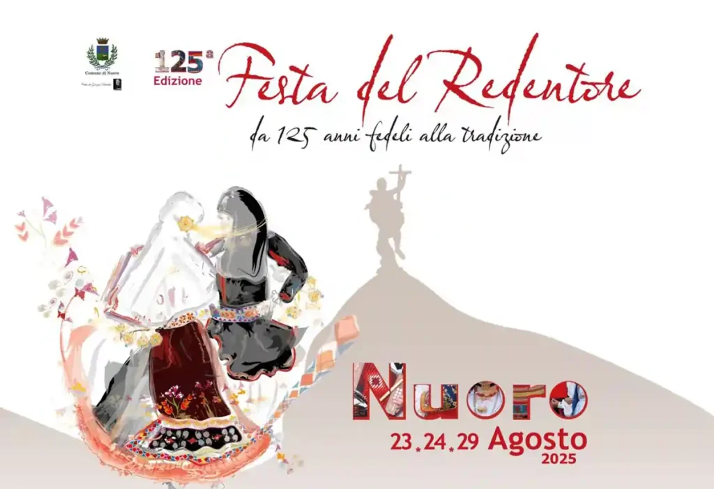 Redentore Nuoro 2025, manifesto con programma, date e orari | In Sardegna con Dani