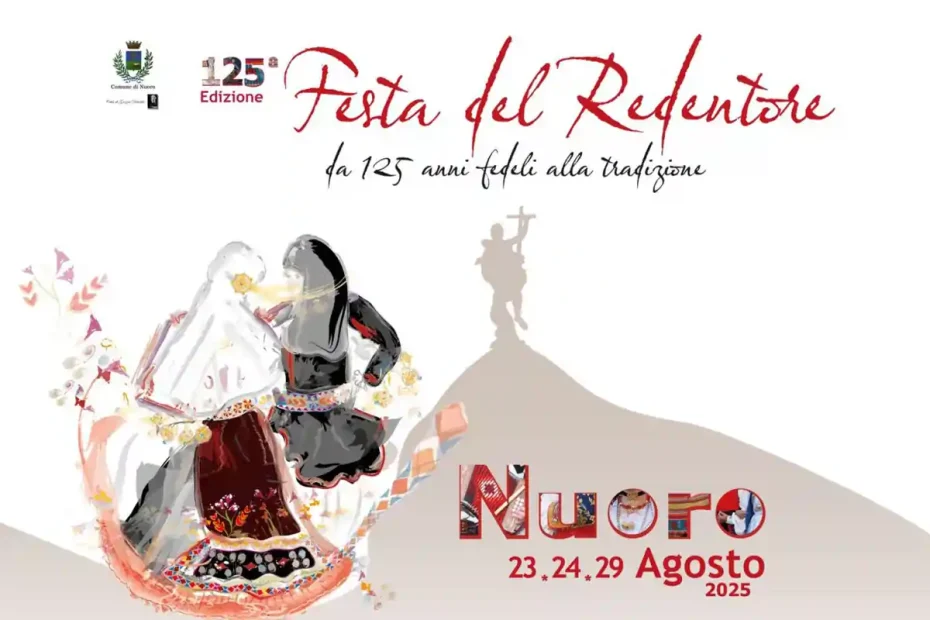 Redentore Nuoro 2025, manifesto con programma, date e orari | In Sardegna con Dani