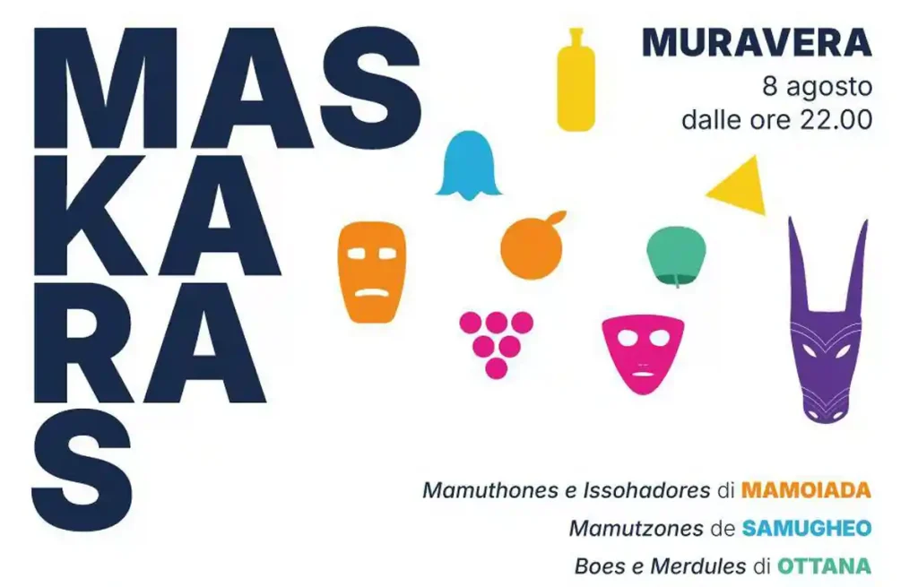 Maskaras Muravera 2025, manifesto con data, programma e orari sfilata | In Sardegna con Dani