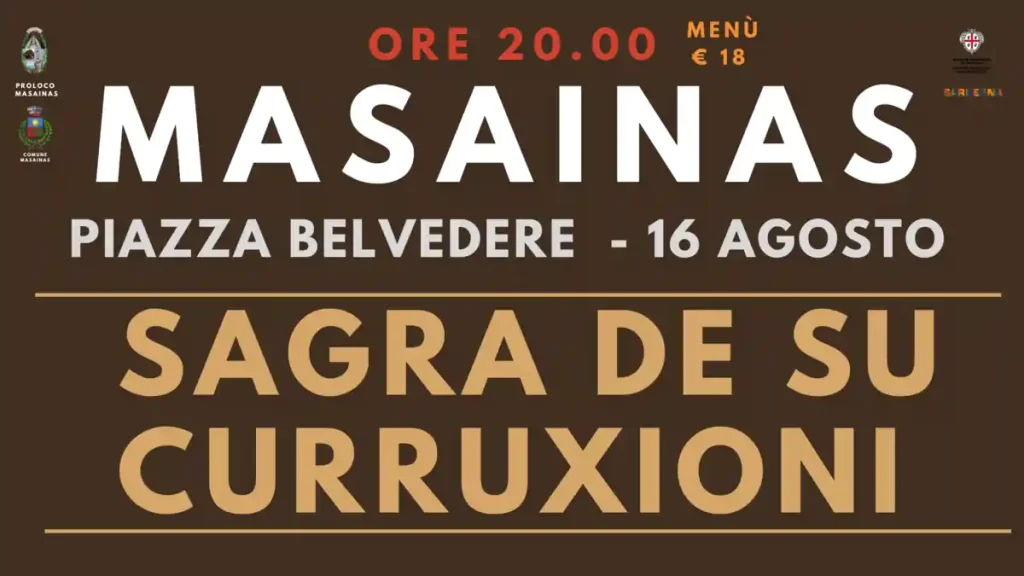 Sagra dei ravioli Masainas 2025, manifesto con data, programma, orari e prezzi | In Sardegna con Dani
