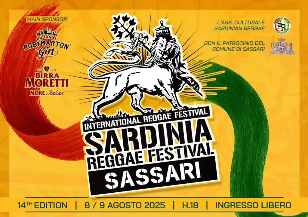 Sardegna Reggae Festival 2025, manifesto con data, programma e orari | In Sardegna con Dani