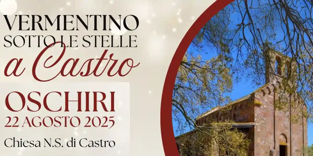 Vermentino sotto le stelle a Castro, manifesto con data, programma e orari eventi | In Sardegna con Dani