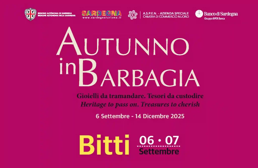 Autunno in Barbagia Bitti 2025, manifesto con date, programma, mostre, cartina e orari | In Sardegna con Dani