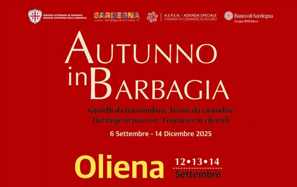 Autunno in Barbagia Oliena 2025, manifesto con date, programma e orari | In Sardegna con Dani
