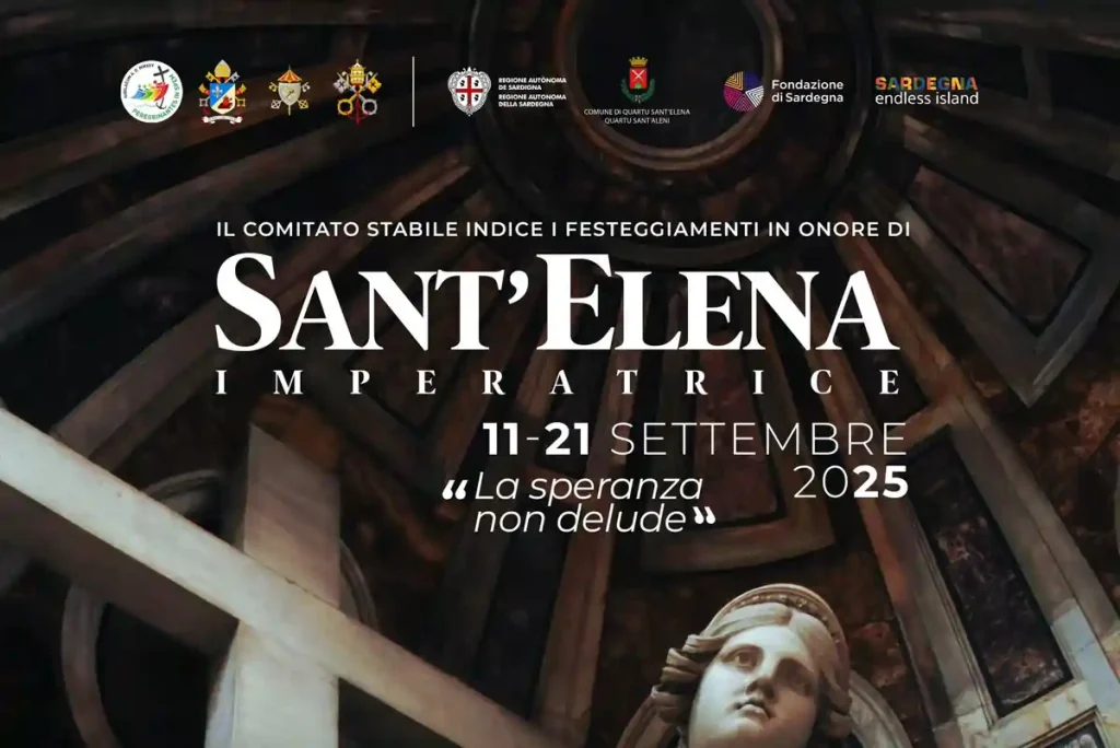 Festa di Sant'Elena Imperatrice Quartu 2025, manifesto con programma, date e orari eventi | In Sardegna con Dani