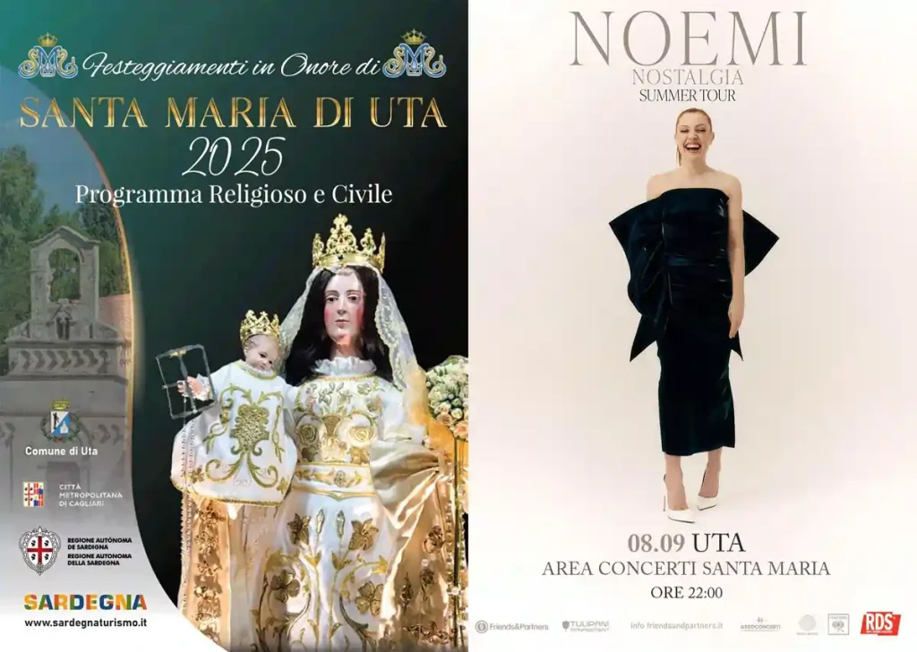 Festa di Santa Maria Ita 2025, manifesto con il programma civile e religioso | In Sardegna con Dani