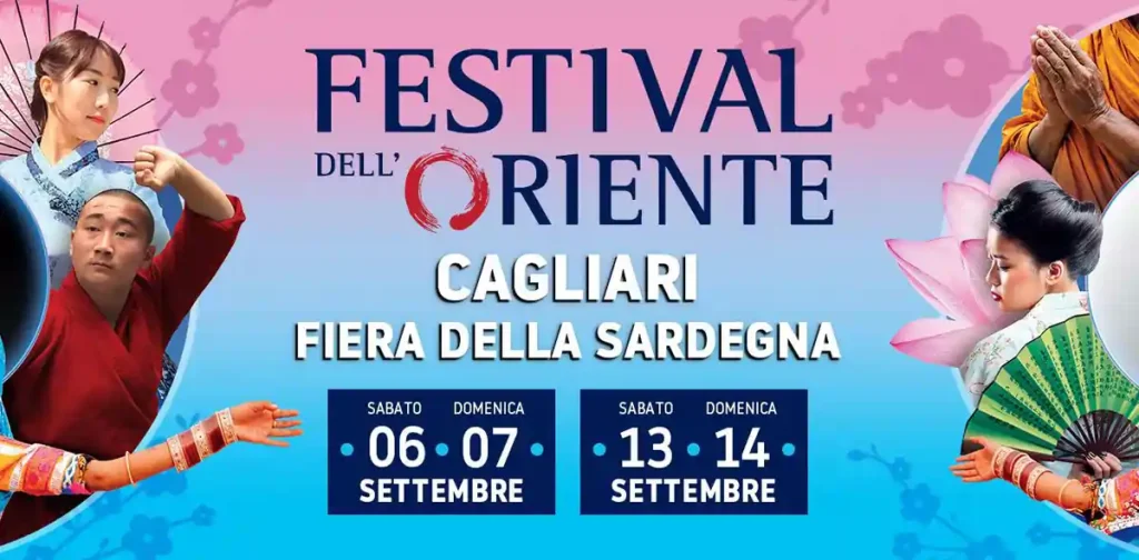 Festival dell'Oriente Cagliari 2025, manifesto con date, programma e orari eventi e mostre | In Sardegna con Dani