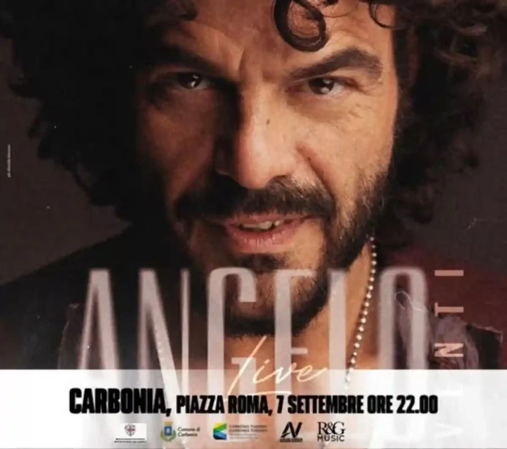 Francesco Renga in cocnerto a Carbonia, manifesto con data e programma 2025 | In Sardegna con Dani