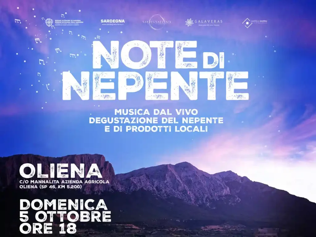 Note di Nepente 2025, manifesto con data, programma e orari degustazioni | In Sardegna con Dani