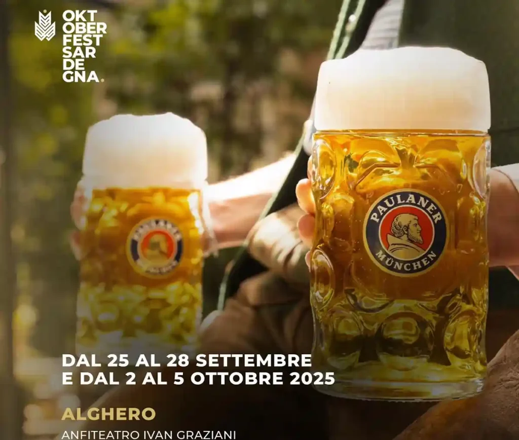 Oktoberfest Alghero 2025, manifesto con dare, programma, orari e costi | In Sardegna con Dani