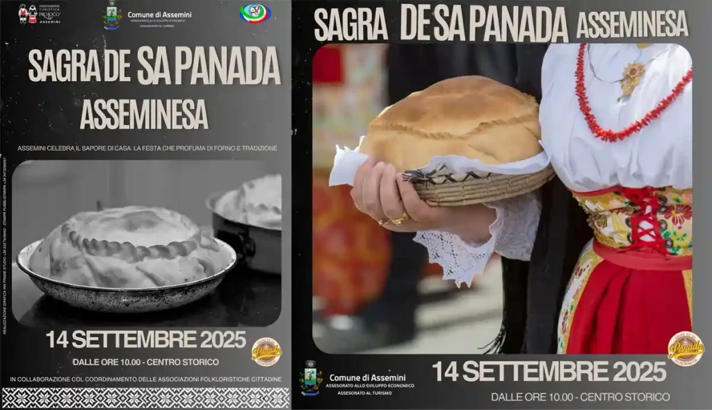 Sagra della panada Assemini 2025, manifesto con data, programma e orari di eventi collaterali e degustazioni | In Sardegna con Dani