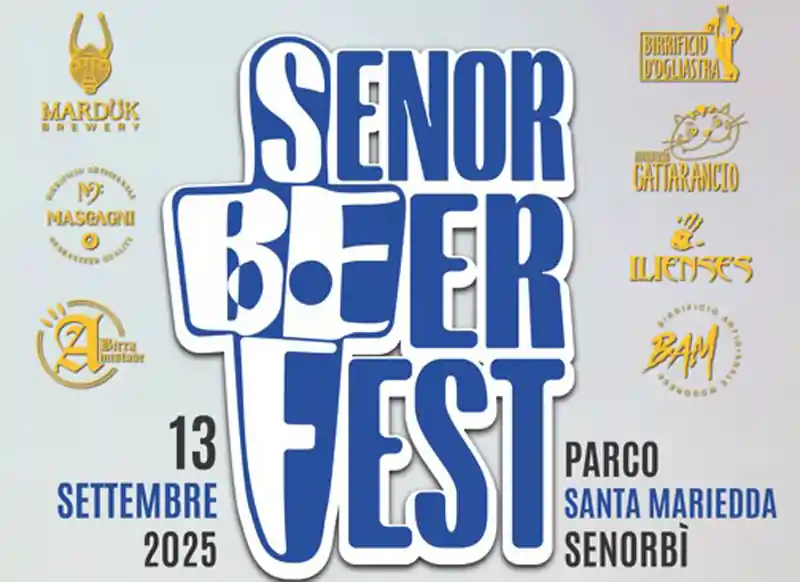 SenorBeer Fest 2025 a Senorbi. Manifesto con date, programma e orari eventi e concerti | In Sardegna con Dani