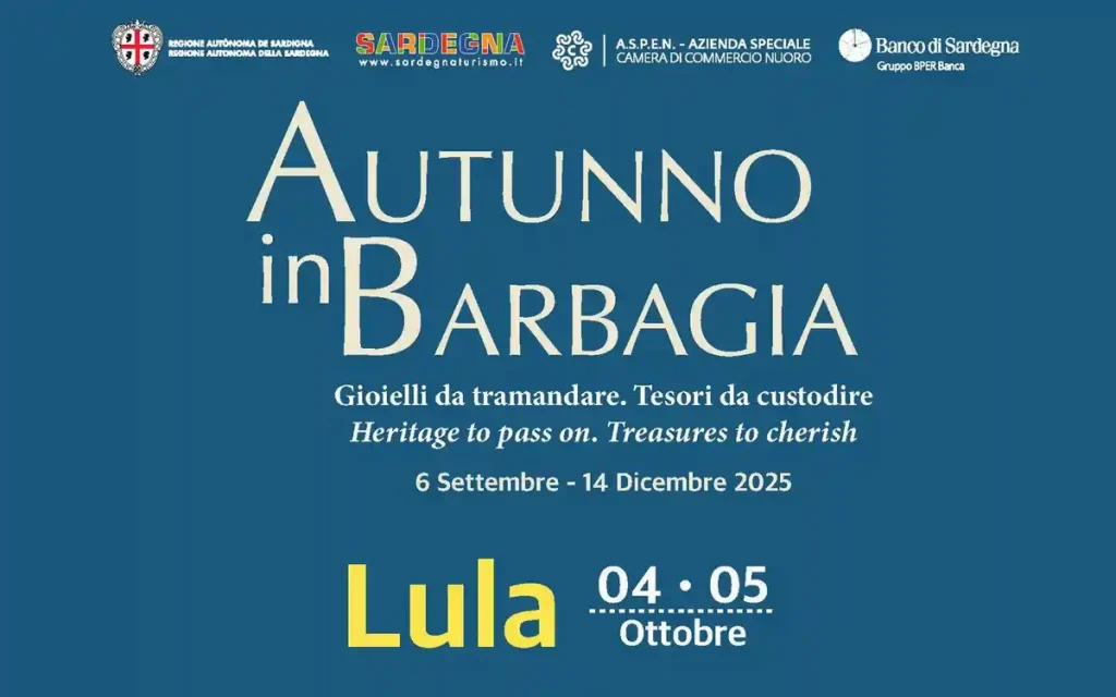 Autunno in Barbagia Lula 2025, manifesto con date, programma e orari eventi | In Sardegna con Dani