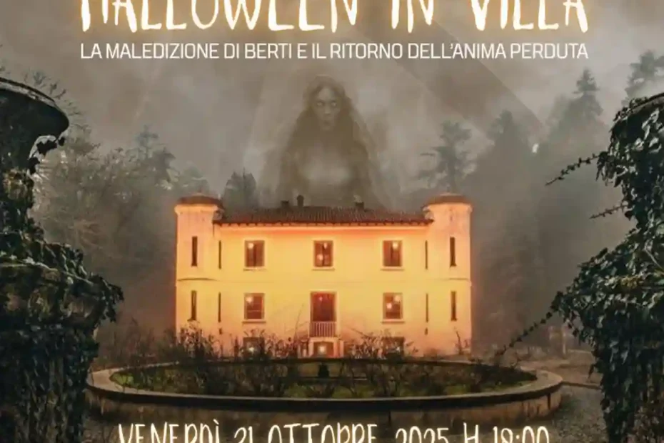Halloween in Villa Piercy, manifesto con programma, data e orari eventi | in Sardegna con Dani
