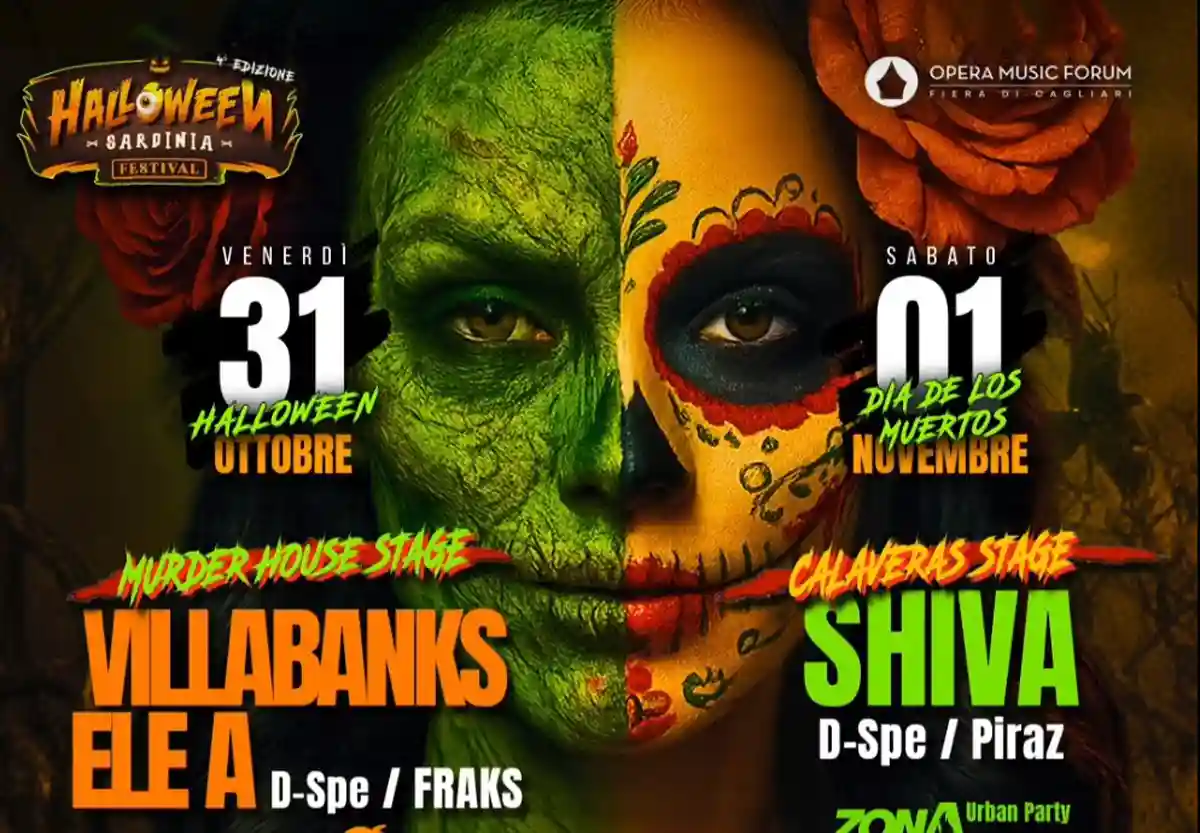 Halloween Sardinia Festival 2025 a Cagliari: ecco il programma completo del 31 ottobre e 1 novembre 2025!