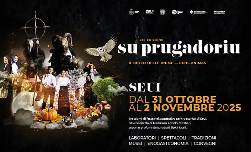 Su Prugadoriu Seui 2025, manifesto con programma, date e orari eventi | in Sardegna con Dani