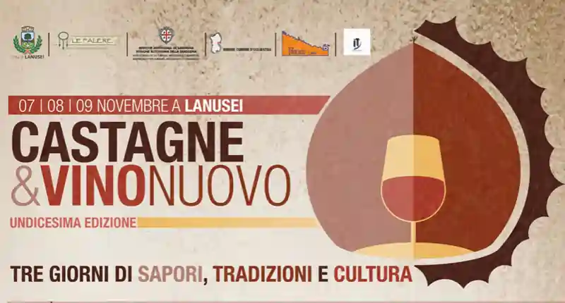 Castagne e Vino Nuovo 2025 a Lanusei: scopri il programma completo dal 7 al 9 novembre 2025!