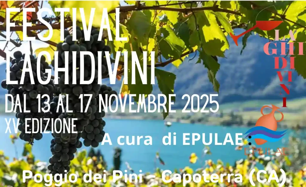 Festival Laghidivini Poggio dei pini 2025, manifesto con programma, data e orari eventi | in Sardegna con Dani