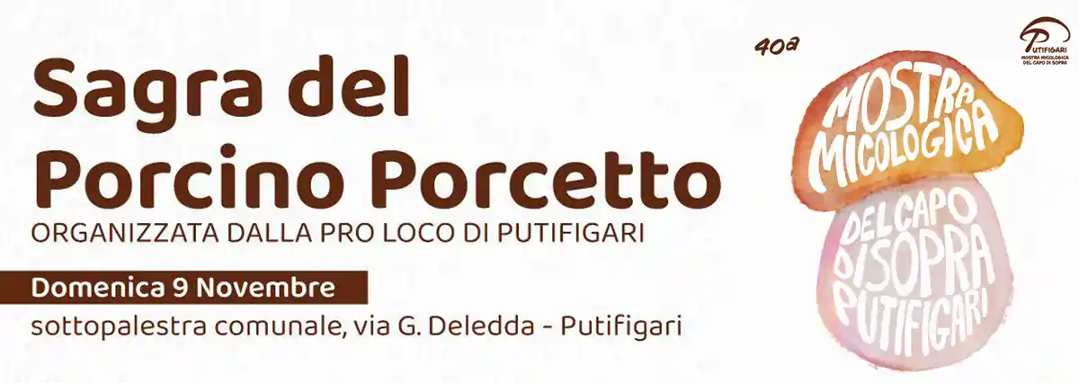 Sagra del Porcino e del Porcetto 2025 a Putifigari: ecco il programma completo di menù e prezzi del 9 novembre 2025!