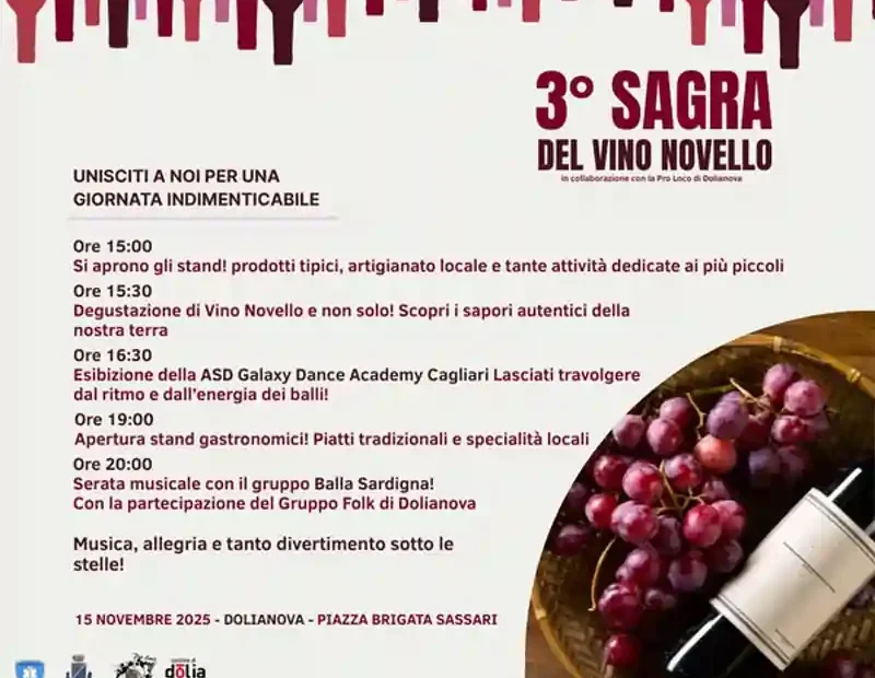 Sagra del Vino Novello 2025 a Dolianova