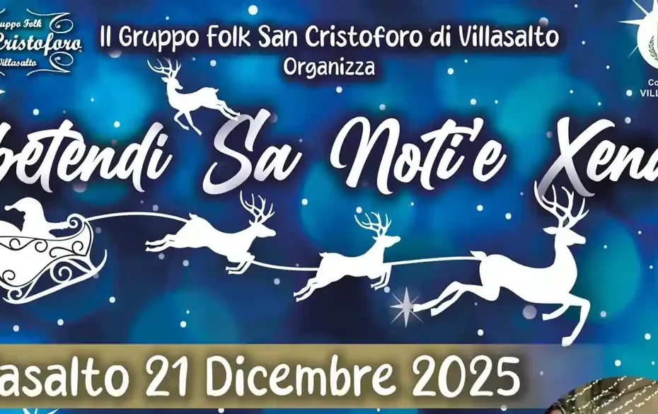 Abetendi Sa Noti e Xena Villasalto 2025, manifesto con la data | In Sardegna con Dani