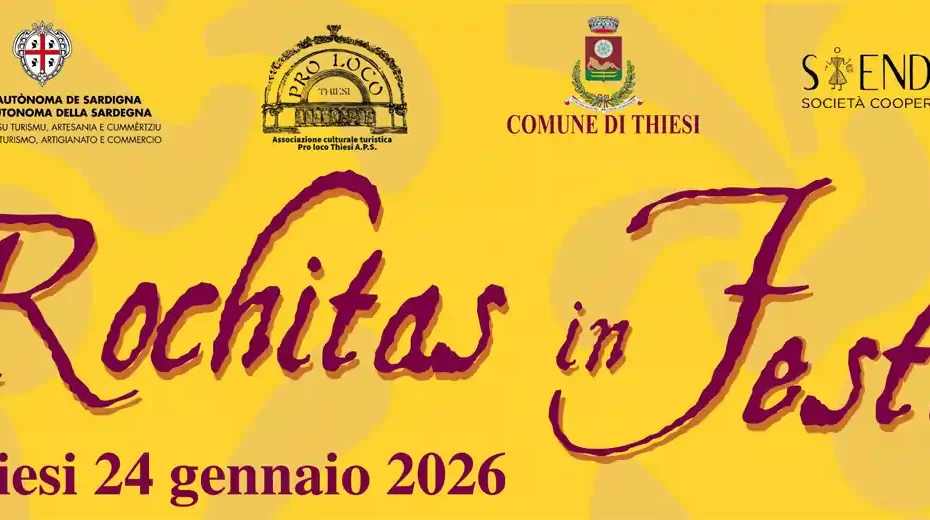 Rochitas in Festa Thiesi 2026, manifesto con data e info utili | In Sardegna con Dani
