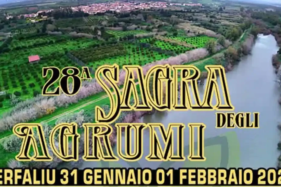 Sagra degli agrumi Zerfaliu 2026, manifesto con data | In Sardegna con Dani