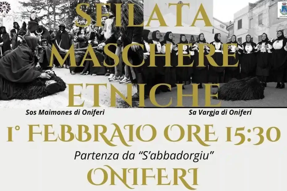 Sfilata Maschere Etniche Oniferi 2026