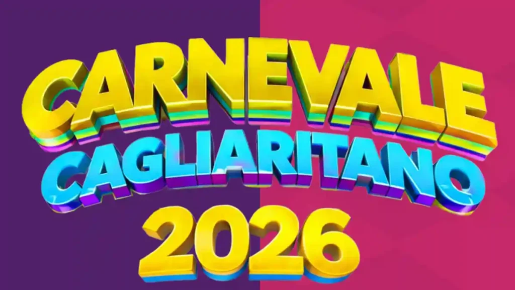 Carnevale Cagliari 2026, logo manifesto | In Sardegna con Dani