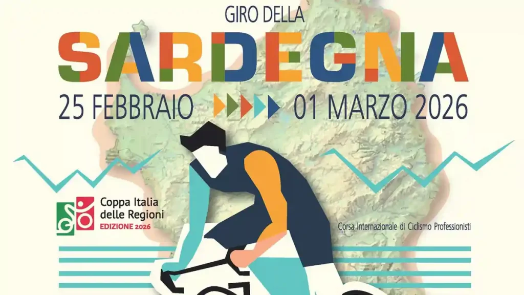 Giro della Sardegna 2026, manifesto | In Sardegna con Dani