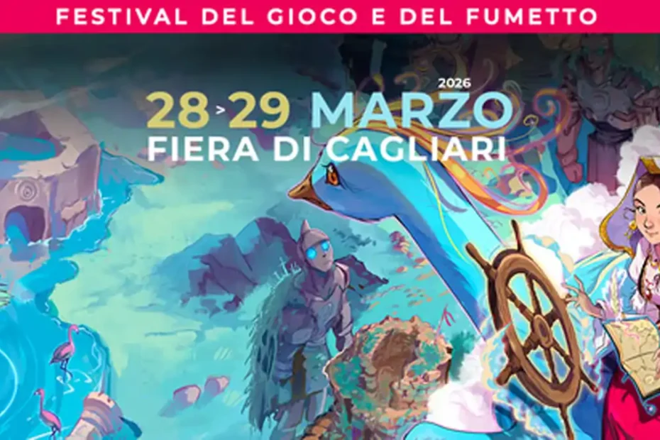 Giocomix Cagliari 2026, manifesto con date ufficiali | In Sardegna con Dani