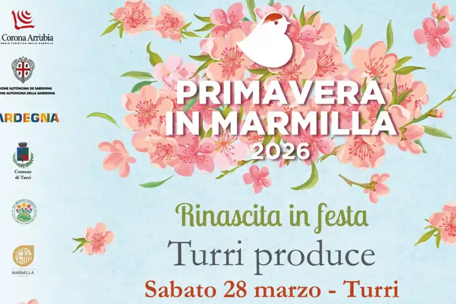 Primavera in Marmilla Turri 2026, manifesto con data | In Sardegna con Dani
