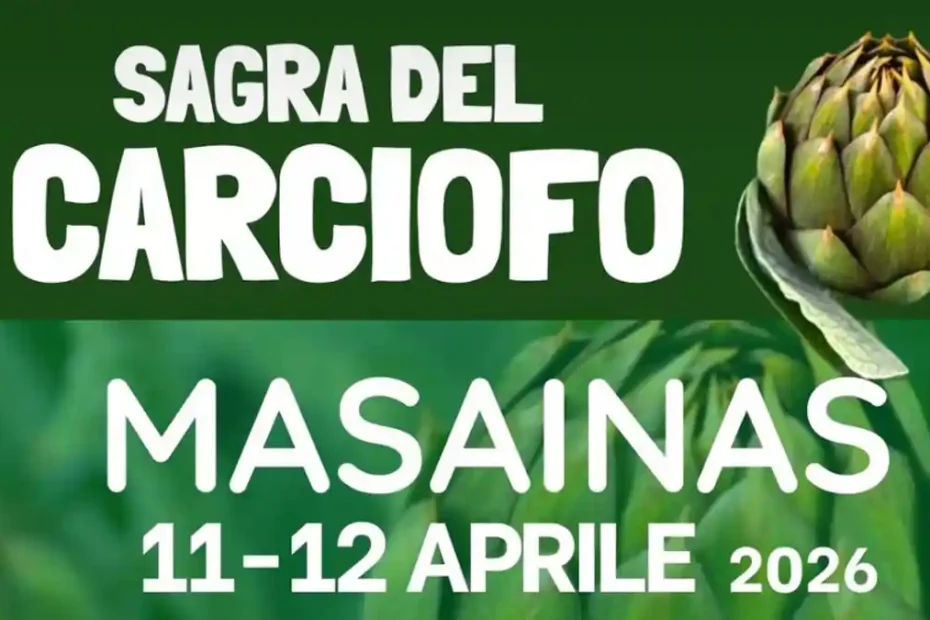 Sagra carciofo Masainas 2026, manifesto con le date ufficiali | In Sardegna con Dani