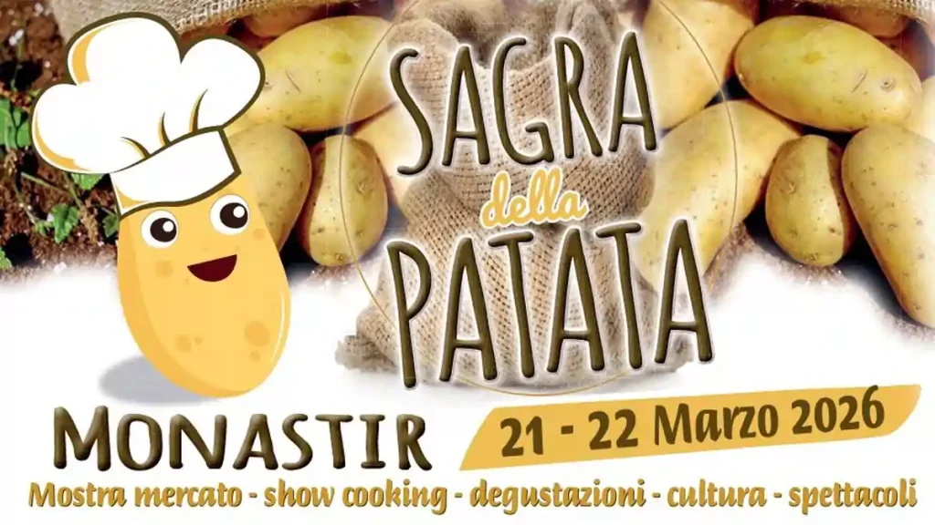 Sagra Patata Monastir 2026, manifesto con date e programma di massima | In Sardegna con Dani