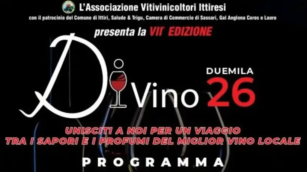 Divino Ittiri 2026, manifesto ufficiale con la data e descriione evento | In Sardegna con Dani