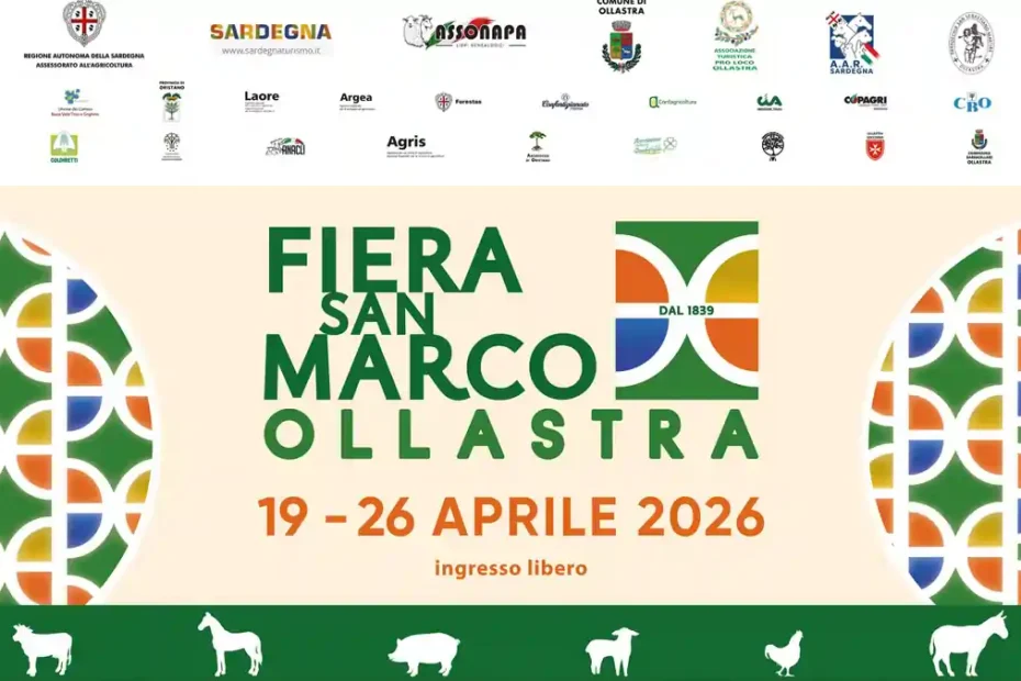 Fiera San Marco a Ollastra 2026: scopri il programma completo dal 19 al 26 aprile 2026!