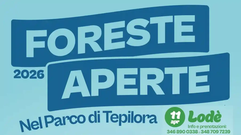 Foreste Aperte Lodè 2026, manifesto con luogo e data | In Sardegna con Dani