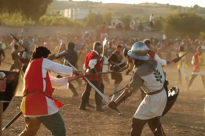 Scena dalla rievocazione storica de Sa Battalla a Sanluri | In Sardegna con Dani