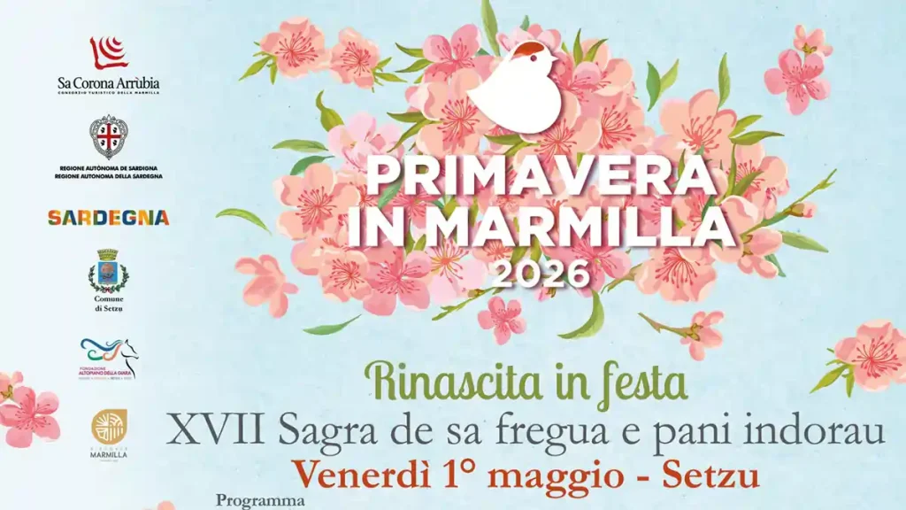 Sagra de sa fregua e pani indorau Setzu 2026, manifesto con la data ufficiale dell'evento | In Sardegna con Dani