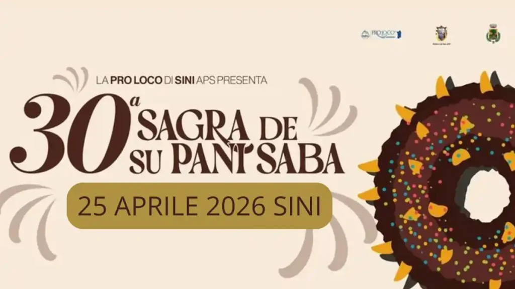 Sagra de pani saba Sini 2026, manifesto con la data dell'evento | In Sardegna con Dani