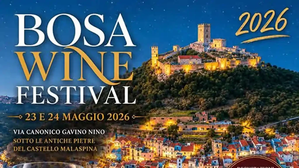 Bosa Wine Festival 2026, manifesto con date e luogo dell'evento | In Sardegna con Dani