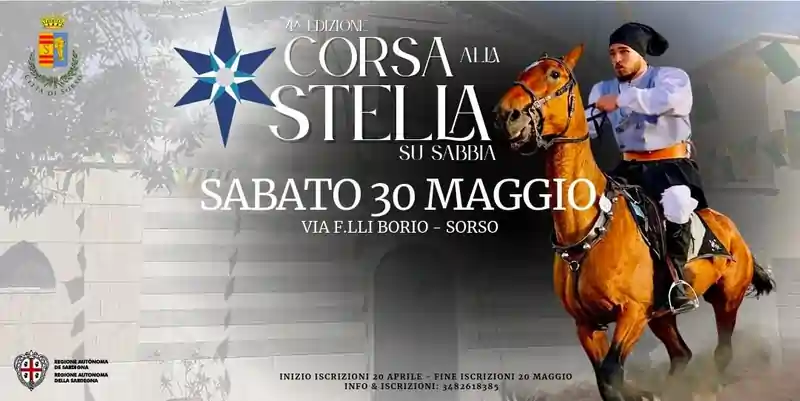 Corsa alla stella Sorso 2025, manifesto con la data ufficiale | In Sardegna con Dani