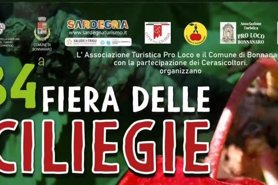 Fiera delle ciliegie di Bonnanaro 2026, manifesto | In Sardegna con Dani