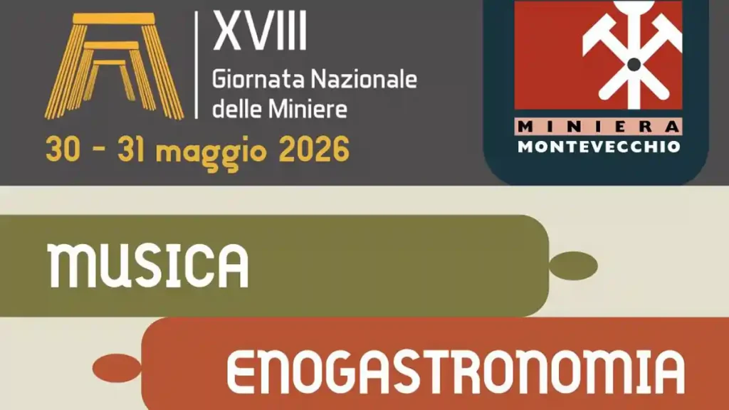 Giornata delle miniere Montevecchio 2026, manifesto con le date| In Sardegna con Dani