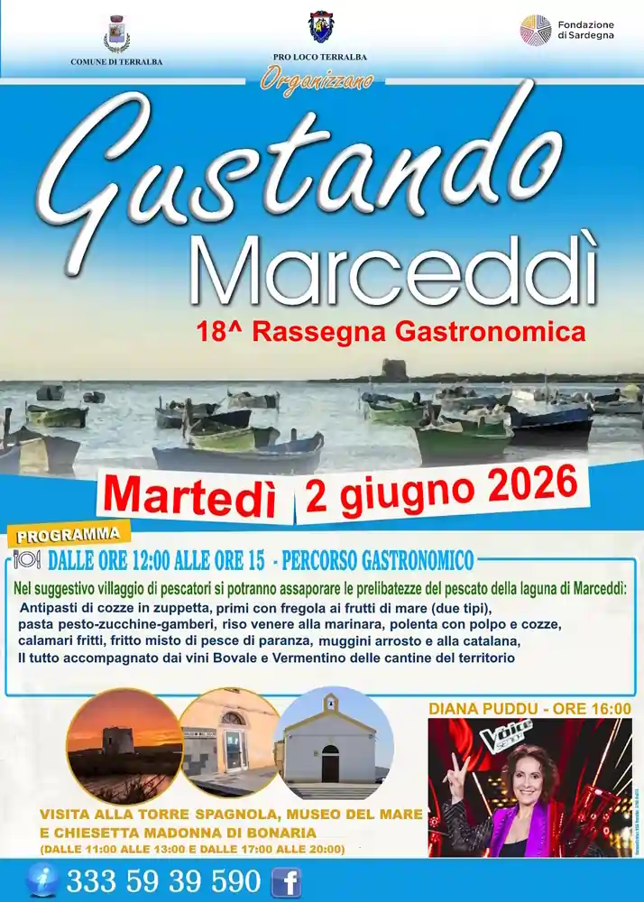 Gustando Marceddì 2026, programma e menù ufficiali | In Sardegna con Dani