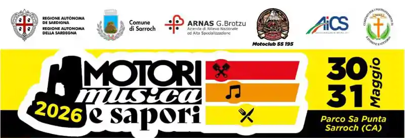 Motori musica e sapori a Sarroch, manifesto con le date ufficiali | In Sardegna con Dani
