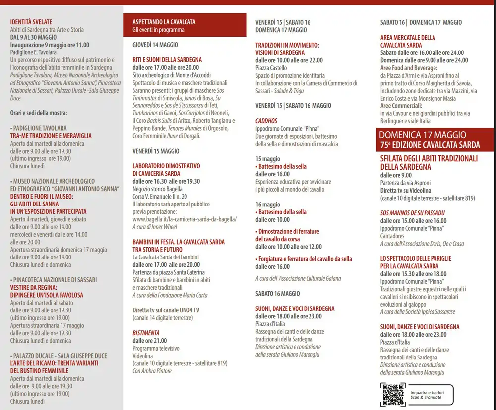 Programma della Cavalcata Sarda 2026 a Sassari | In Sardegna con Dani