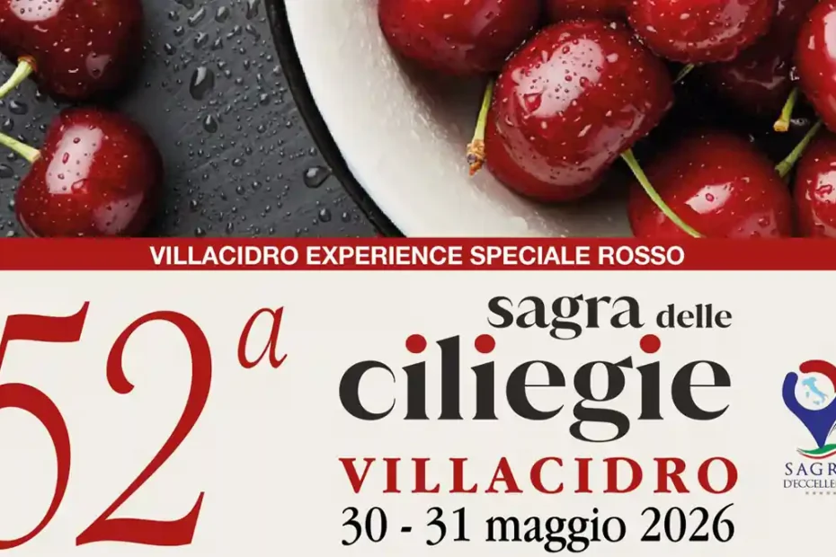 Sagra Ciliegie Villacidro 2026, manifesto con le date ufficiali | In Sardegna con Dani